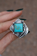 Load image into Gallery viewer, Turquoise Feather Ring
