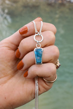 Load image into Gallery viewer, Labradorite Coffin O-Ring Neckace
