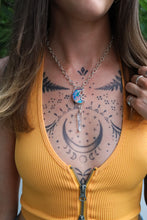Load image into Gallery viewer, aura opal moon &amp; quartz necklace
