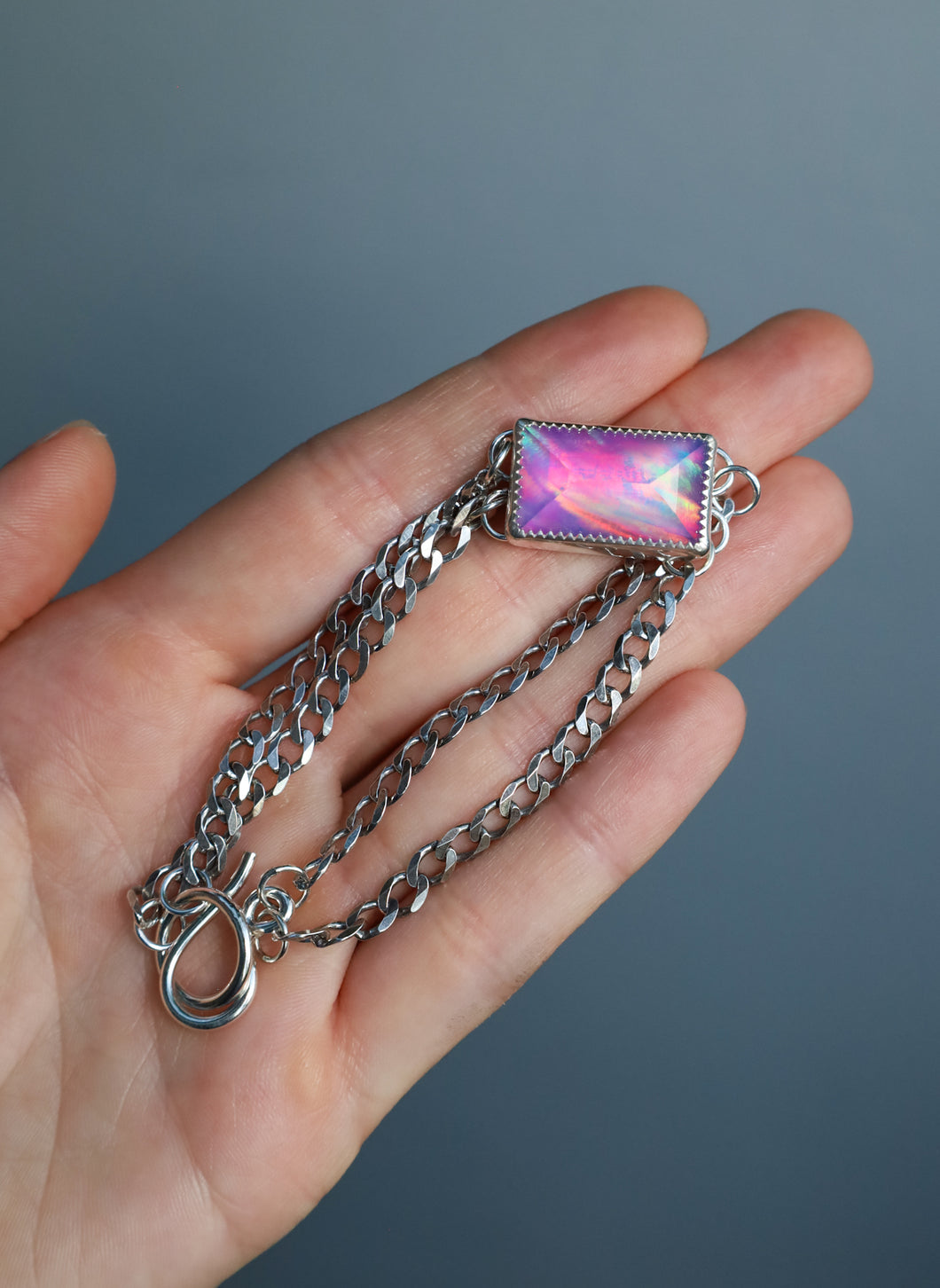 aura opal chain bracelet 2