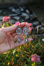 Load image into Gallery viewer, Flower Stamped Danglies
