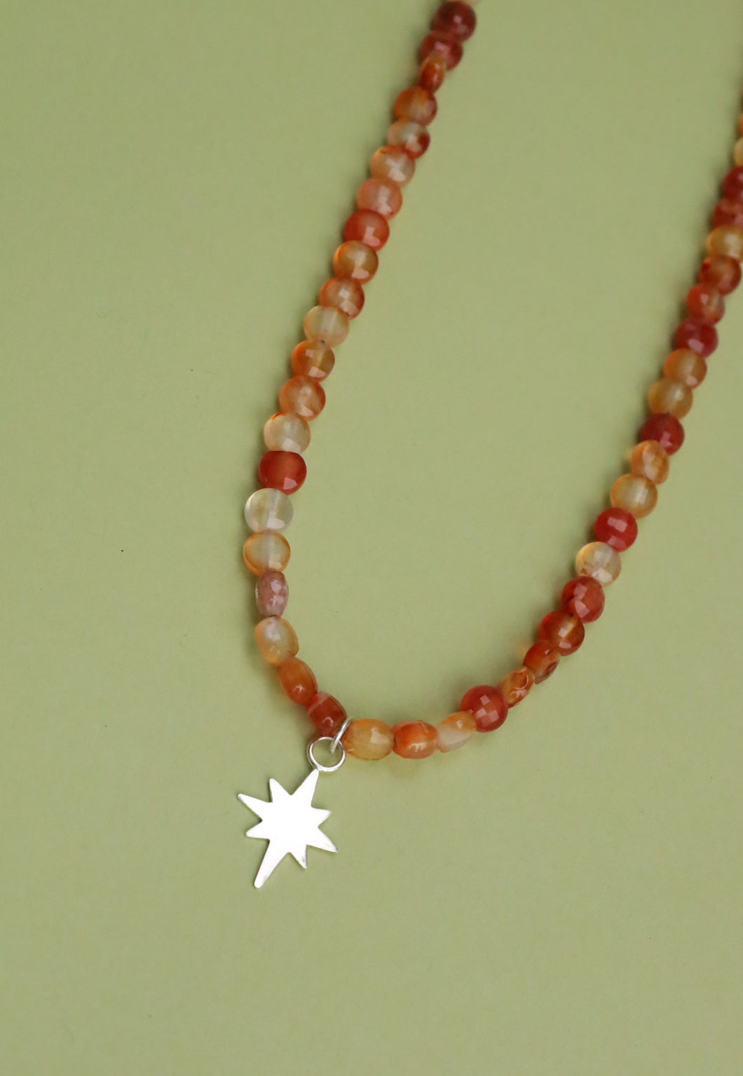 Orange beads + Starburst