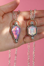 Load image into Gallery viewer, aura opal starburst necklace
