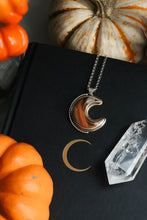 Load image into Gallery viewer, Polychrome Jasper Moon Pendant
