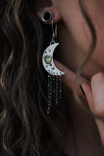 Load image into Gallery viewer, Peridot Moon Witch Danglies
