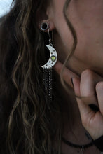 Load image into Gallery viewer, Peridot Moon Witch Danglies
