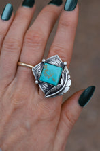 Load image into Gallery viewer, Turquoise Feather Ring
