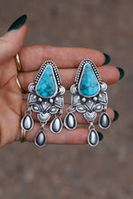 Load image into Gallery viewer, Turquoise Stamped Studz
